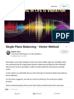 Single Plane Balancing - Vector Method