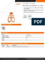 Tijera Ligera para Hojalatero 12", Truper: CÓDIGO: 18527 CLAVE: TH-12A