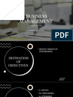 Business Objectives BM