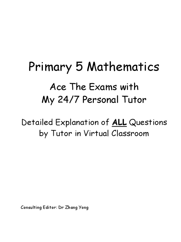 Primary 5 Maths Exam Preparation Guide | PDF | Multiple Choice | Numbers