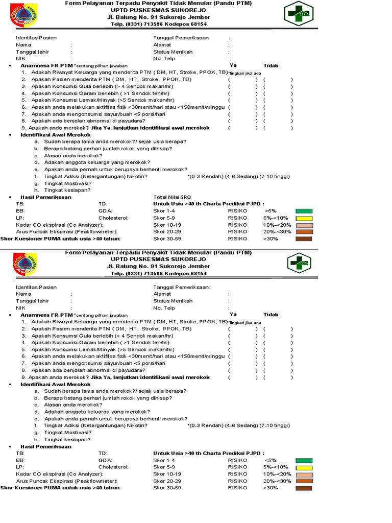 Form PANDU PTM FIX NEW | PDF