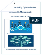 Digitalization in Key Opinion Leader Relationship Management An Unmet Need in India
