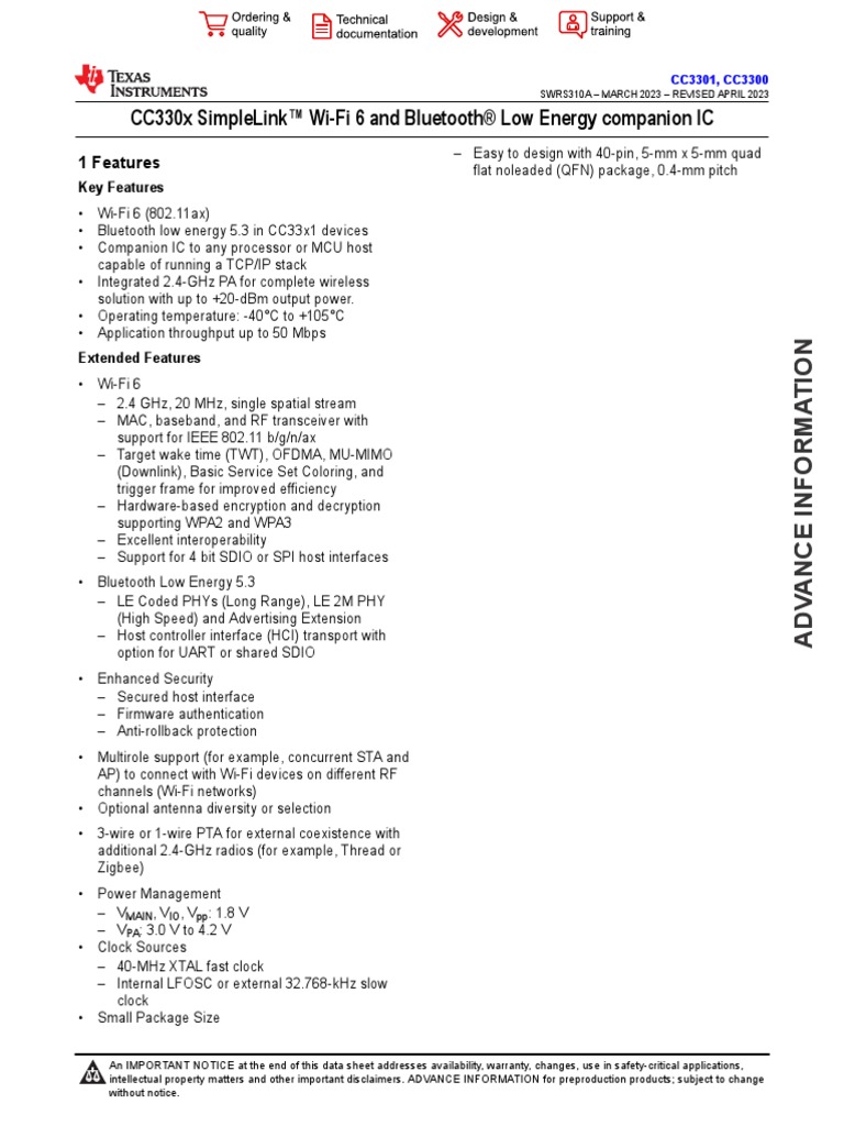 CC 3300 | PDF | Wi Fi | Telecommunications