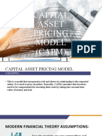 Capital Asset Pricing Model Capm