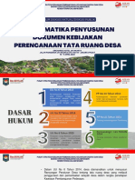 Paparan FDA Problematika Penyusunan Dokumen Perencanaan Tata Ruang Desa (Ketua Tim)