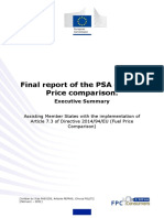 final report of the psa on fuel price comparison