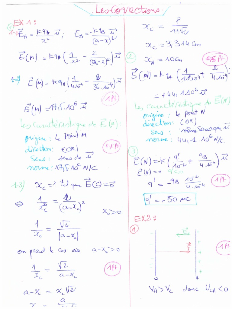 Devoir 1 Modele 5 Physique Chimie 1er Bac Semestre 2 Corrige | PDF
