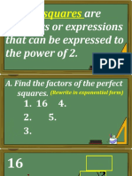 MELC w1 FACTORING Sum of Perf Squares - Sum & Diff. of Perf Cubes