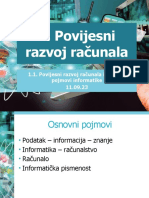 Povijesni - Razvoj - Racunala I Osnovni Pojmovi