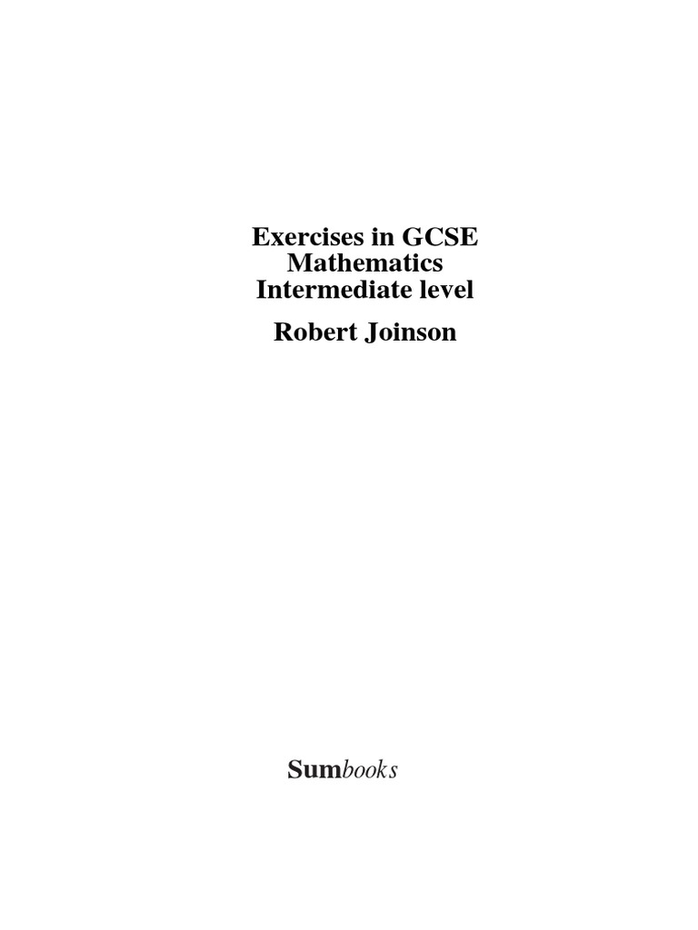 Sumbook Intermediate | PDF | Speed | Area
