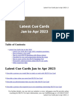 Latest Cue Cards Jan To Apr 2023