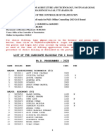 Ph. D. I Round of Counselling 2023-24