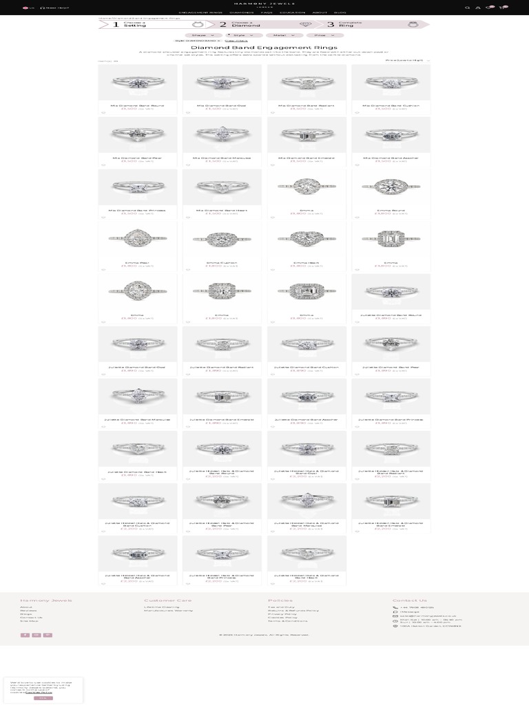 Sophisticated Selection of Diamond Band Engagement Rings | PDF