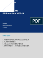 Penyusunan Perjanjian Kerja