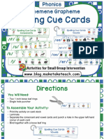 Spelling Cue Cards