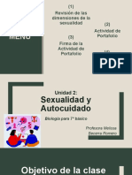 Clase 4 Biología (09-08) - Dimensiones de La Sexualidad. Actividad de Portafolio.