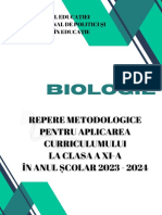 Repere Metodologice Biologie 2023 2024 Cls Xi