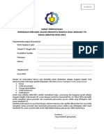 FORM 1 Surat Pernyataan Kesediaan Menjadi Calon Anggota MWA