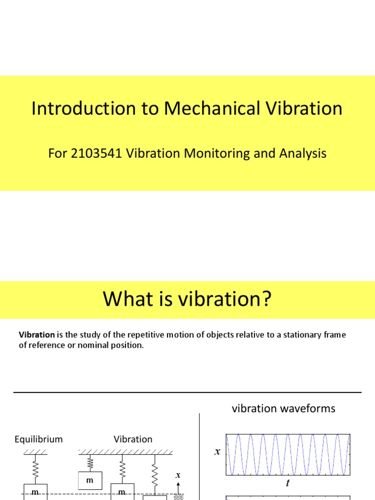 Review Vibration PDF Oscillation Damping