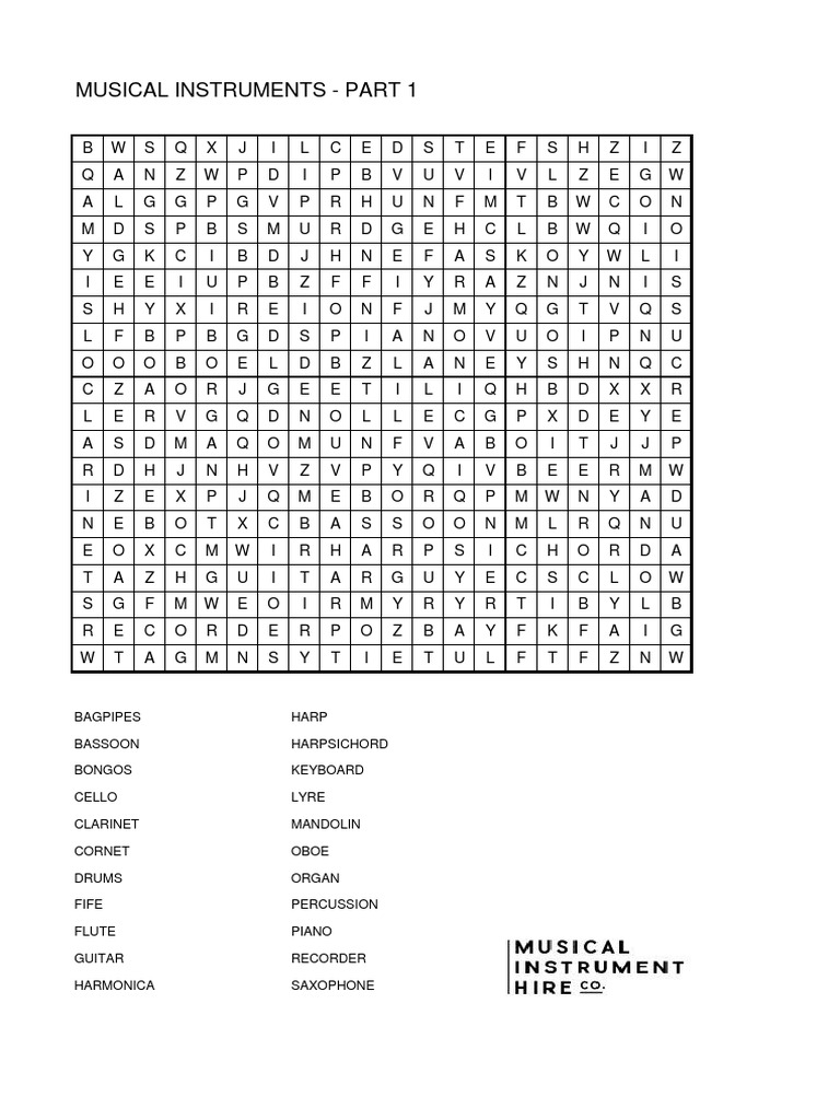 Musical Instruments Part 1 PDF