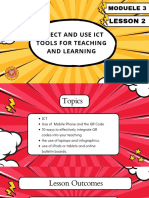 Module 3 Lesson 2 Select and Use ICT Tools For Teaching and Learning
