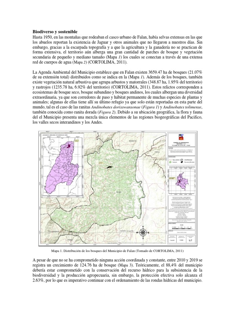 Biodiversidad en el Municipio de Falan | PDF | Los bosques | Entorno ...