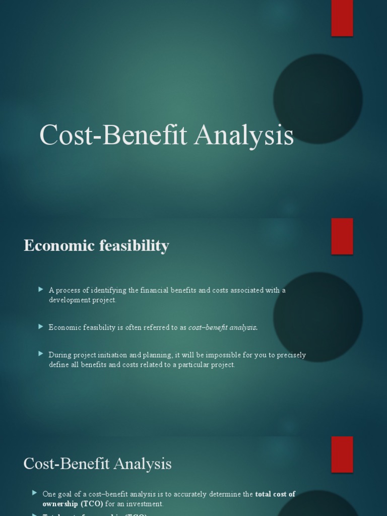 Cost Benefit Analysis PDF Net Present Value CostBenefit Analysis