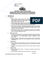 Kerangka Acuan Kerja (Kak) Pekerjaan Jasa Konsultansi Perencanaan Pembangunan Mako Polres Kota Tangerang