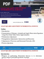 Lecture 6 - Adjustment of Horizontal Surveys