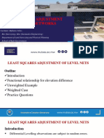 Lecture 5 - Adjustment of Level Network