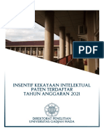 Panduan Insentif Paten Terdaftar UGM 2021