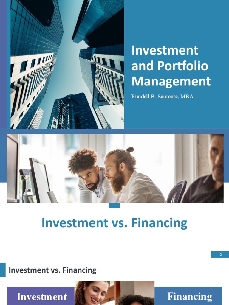 Investment Vs Financing | PDF | Investing | Investment Fund