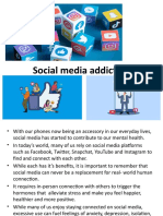 Social Media Addiction, Gaming, Role of Nutriton and Hydration in Stress Management