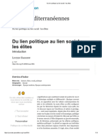 Du lien polituqe au lein social - les élites -