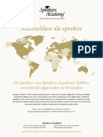 Speakers Academy - Aanmelding Spreker