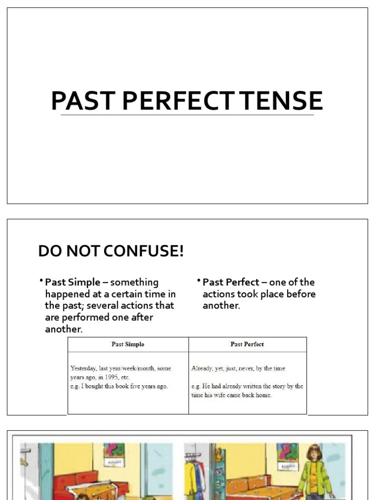 PAST PERFECT LESSON PLAN ESL visual data 5