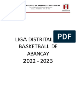 Bases Generales Del Campeonato 2022 2023 - Liga Abancay