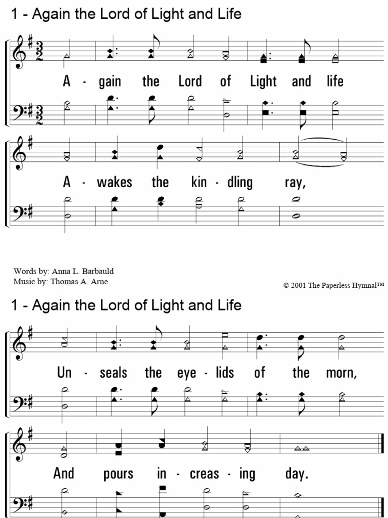 Again The Lord of Light and Life PDF