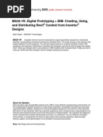 MA30-1R Digital Prototyping & BIM