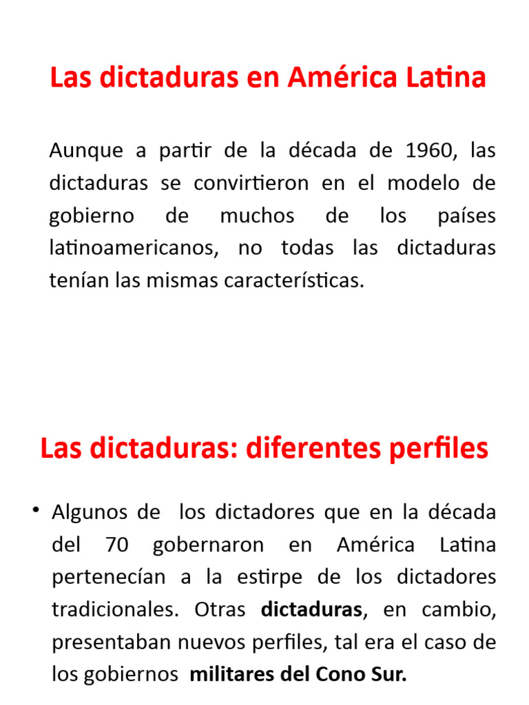 Las Dictaduras en América Latina | PDF | Dictadura | Guatemala, image size:768x1024