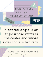 Central Angles and Its Intercepted Arc