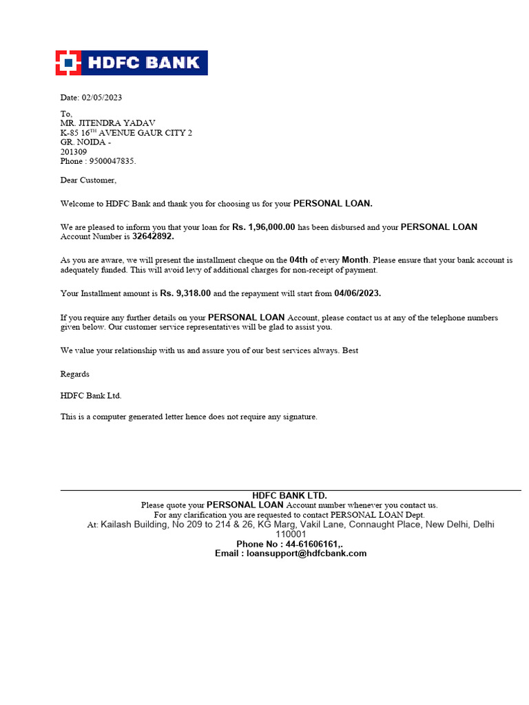 Welcome Letter | PDF | Loans | Foreclosure