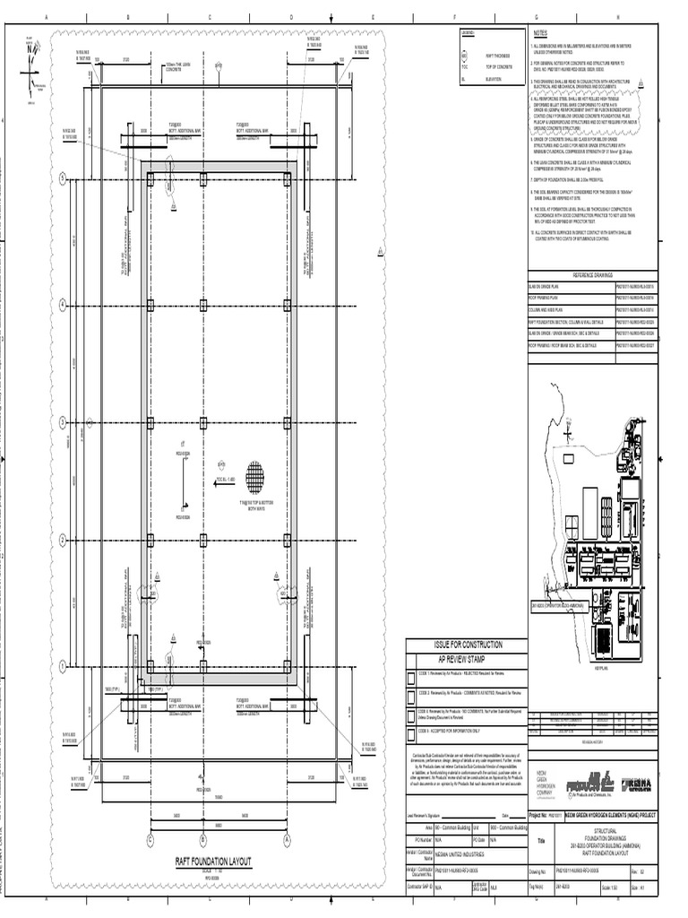 Pm210011-Nui900-Rf2-00005 - 02 - Raft Foundation Layout - (261-B203 ...
