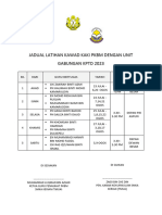 Jadual Latihan Kawad Kaki PKBM Dengan Unit Gabungan KPTD 2023