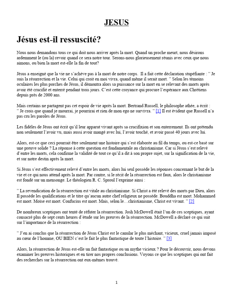 JESUS | PDF | Résurrection de Jésus | Jésus