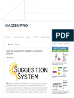 Apa Itu Suggestion System - Sumbang Saran - Kaizenpro