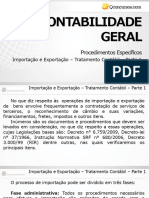 Contabilidade Geral: Procedimentos Específicos