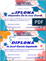 Diplomas 1er Lugar