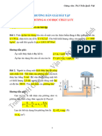 VẬT LÝ 1 - HƯỚNG DẪN GIẢI BÀI TẬP CHƯƠNG 6 - CƠ HỌC CHẤT LƯU