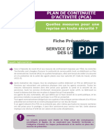 Fiche Entretien Locaux